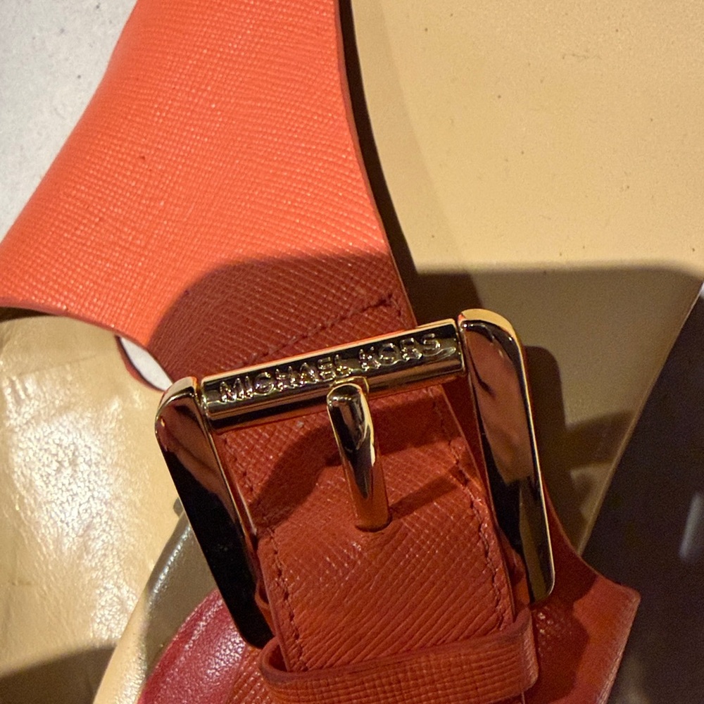 Michael Kors Women's Orange Sandals - Picture 4 of 6